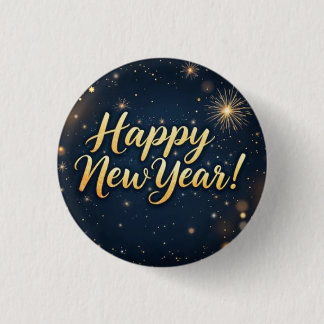 Celebration New Year Patches 2026 3 Cm Round Badge