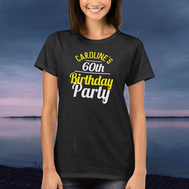 Celebration of a 60th Birthday Party T-Shirt (Creator Uploaded)