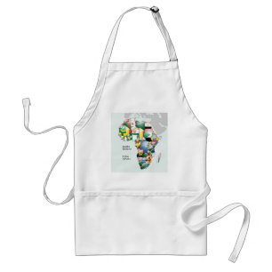 Celebration of Africa in Flags Design Standard Apron