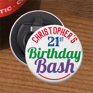 Celebration of Age 21st Birthday Bottle Opener