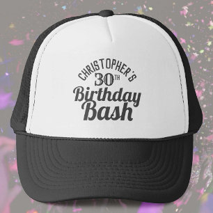 Celebration of Age 30th Birthday Trucker Hat