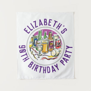 Celebration of Age 90th Birthday Tapestry