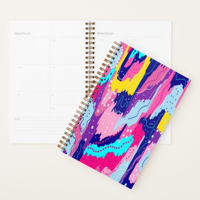 Celebration of Colour Abstract Art  Planner (Display)
