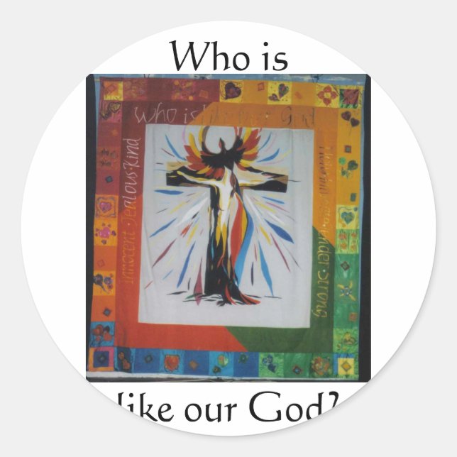 Celebration of Easter Classic Round Sticker (Front)