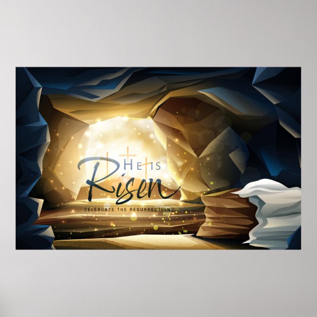 Celebration of Easter He Is Risen Holy  Poster (Front)
