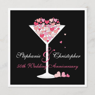 Celebration of Hearts Anniversary Party Invitation