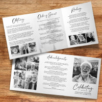 Celebration of Life 14-Photo Black & White Funeral