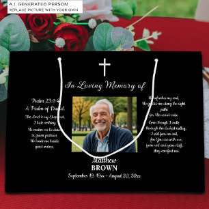 Celebration Of Life 1 Photo Bible Verse Large Gift Bag