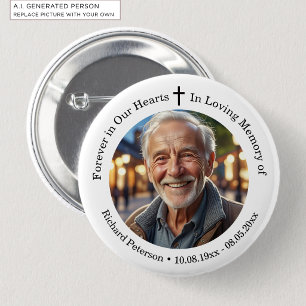 Celebration of Life 1 Special Photo  6 Cm Round Badge