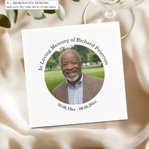 Celebration of Life 1 Special Photo Napkin