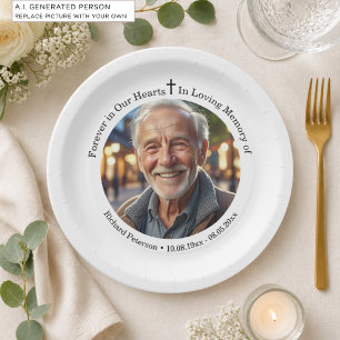 Celebration of Life 1 Special Photo Paper Plate