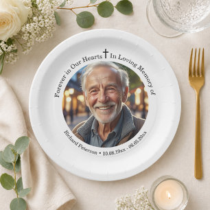 Celebration of Life 1 Special Photo  Paper Plate