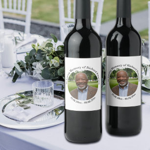 Celebration of Life 1 Special Photo Wine Label