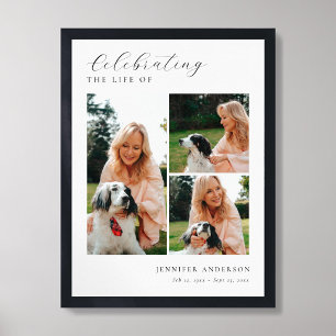 Celebration of Life 3 Photo Welcome Sign