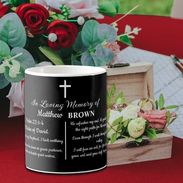 Celebration Of Life Bible Verse Funeral Keepsake Coffee Mug (Creator Uploaded)