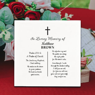 Celebration Of Life Bible Verse Funeral Napkin