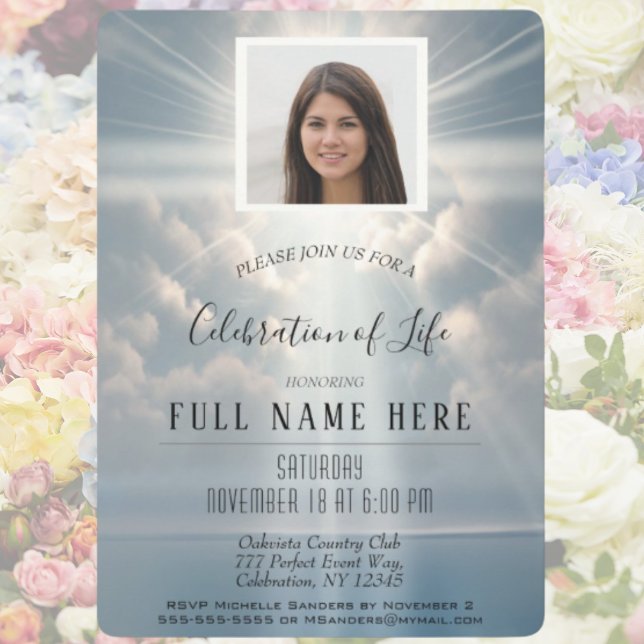 Celebration of Life - Calm Waters Invitation (Creator Uploaded)