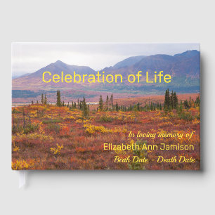 Celebration of Life Denali Autumn Alaska Memorial Guest Book