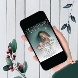 Celebration of Life Elegant and Tasteful Funeral Invitation