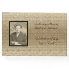 Celebration of Life, Elegant Gold With Photo