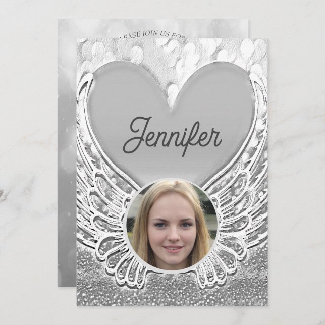 Celebration of Life Funeral Invitation (Front/Back)