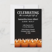 Celebration of life. Funeral Invite.