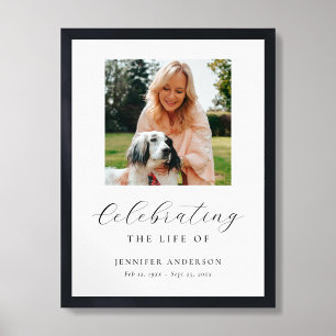 Celebration of Life Funeral Photo Welcome Sign