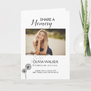 Celebration of Life Funeral Program Programme