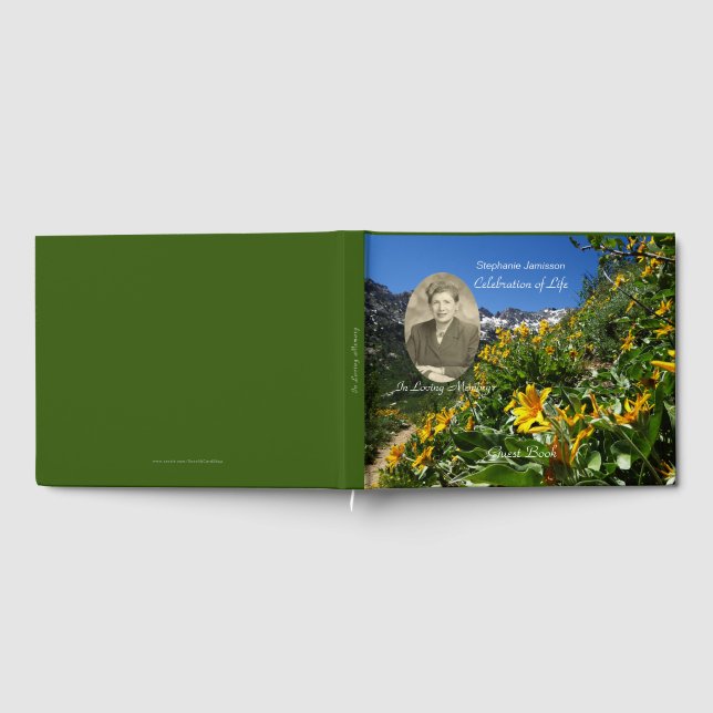 Celebration of Life Guest Book with Photo, Name (Full)