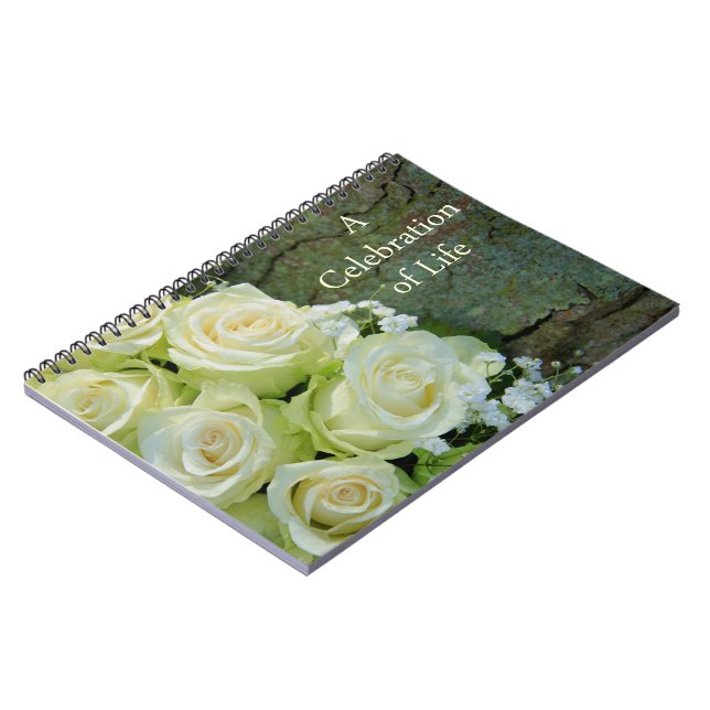 Celebration of Life guestbook Notebook (Left Side)