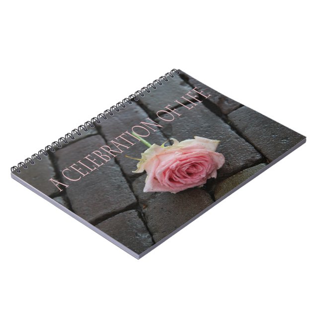 Celebration of Life guestbook Spiral Notebook (Left Side)