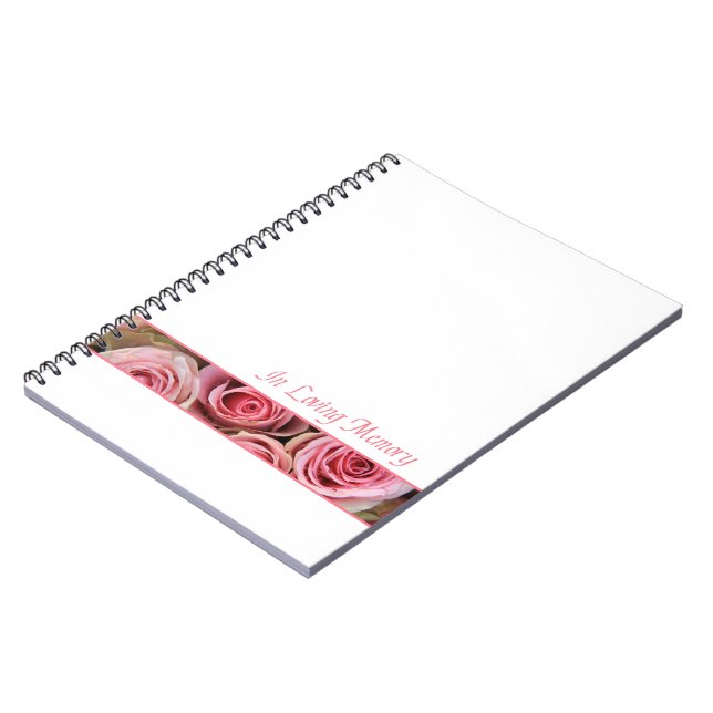 Celebration of Life guestbook Spiral Notebook (Left Side)