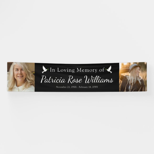 Celebration of life | In Loving Memory Photo Banner (Horizontal)