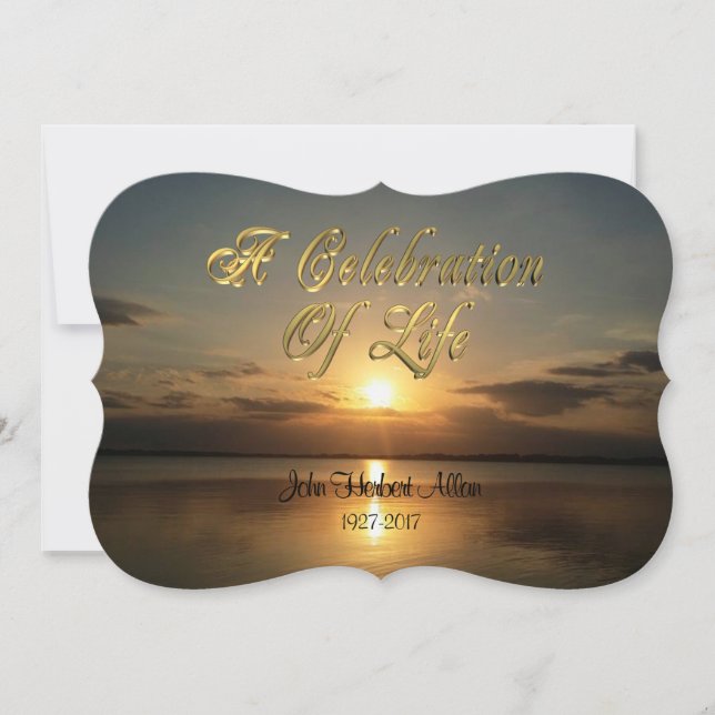 Celebration of life Invitation (Front)