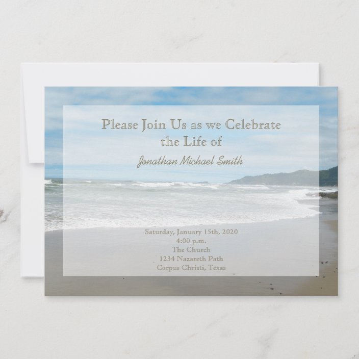 Celebration of Life Invitation | Zazzle.co.nz