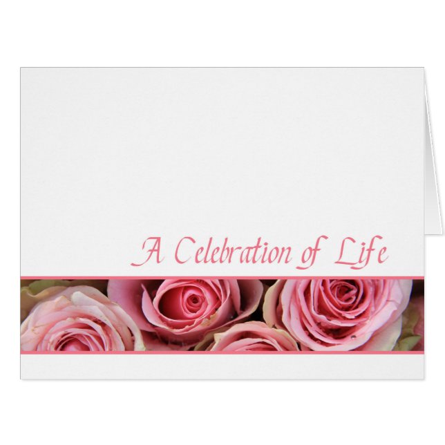 Celebration of Life Invitation (Front Horizontal)