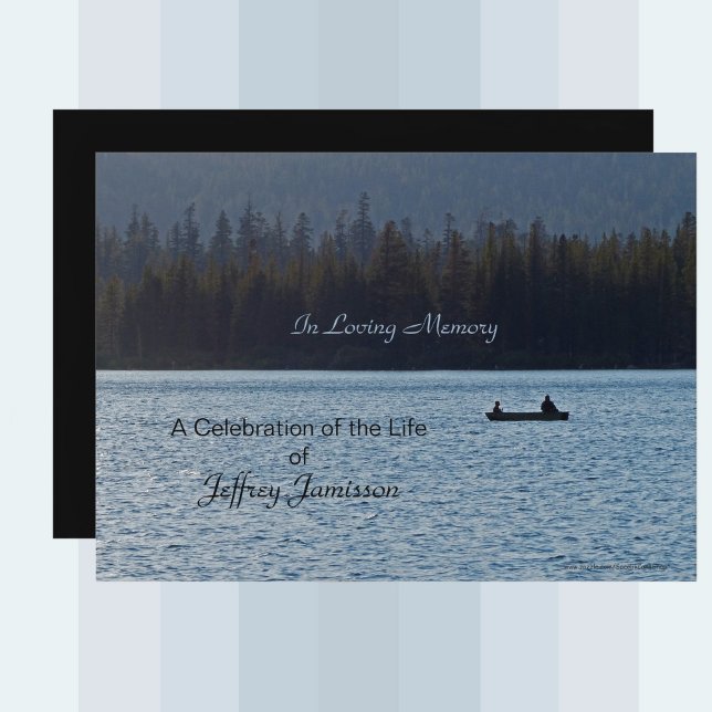 Celebration of Life Invitation, Fishermen Invitation (Creator Uploaded)