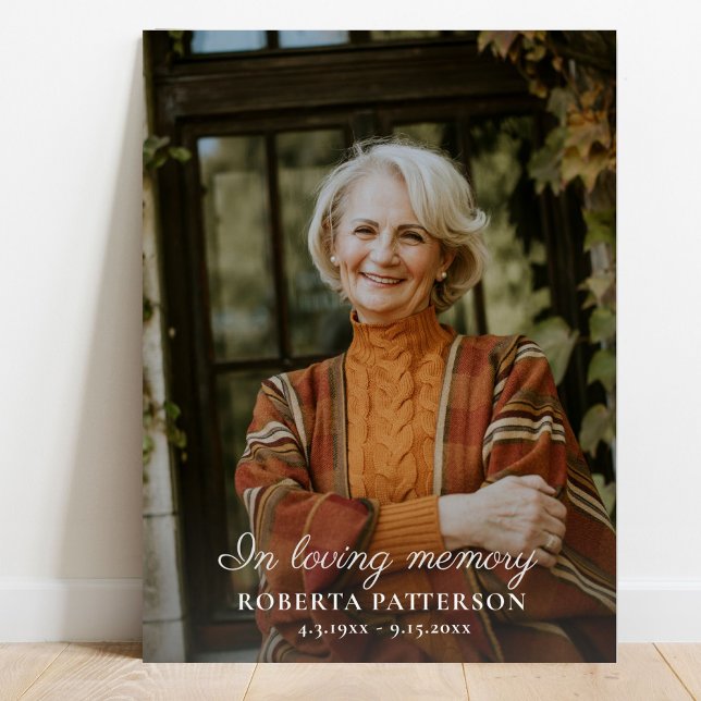 Celebration of Life Large Photo Download Funeral Poster (Creator Uploaded)