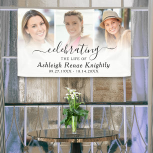Celebration of Life Memorial 3 Photo Banner