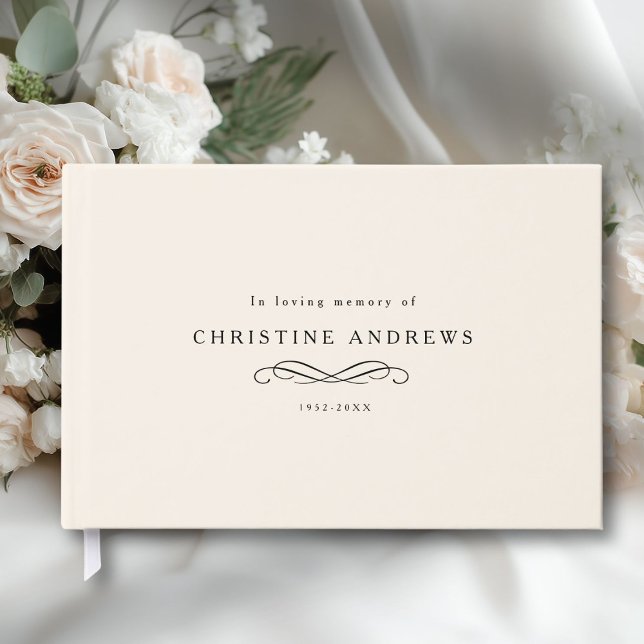 Celebration of Life Memorial–Elegant Minimal Beige Guest Book (Celebration of Life Memorial–Elegant Minimal Beige Guest Book)