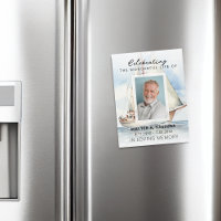 Celebration Of Life Memorial Funeral Magnet Card