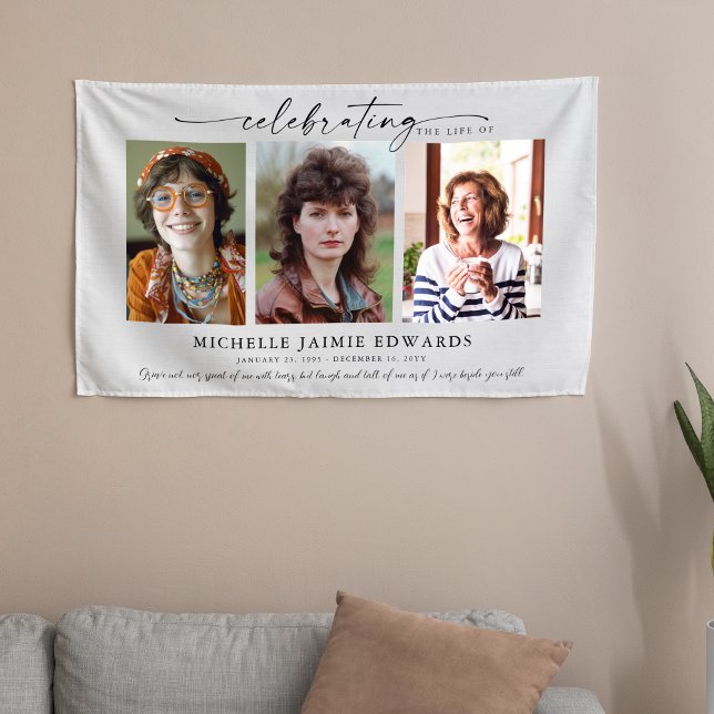 Celebration of Life | Memorial Funeral Photo Banner (Creator Uploaded)