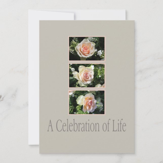 Celebration of Life Memorial Service Invitation (Front)