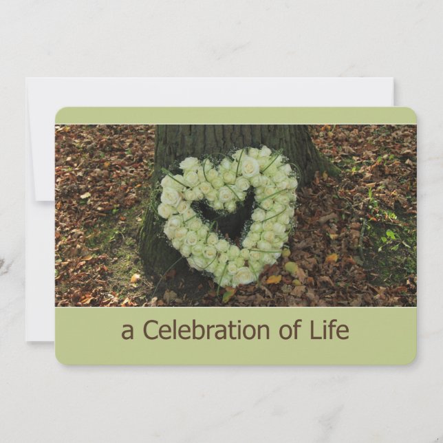 Celebration of Life Memorial Service Invitation (Front)