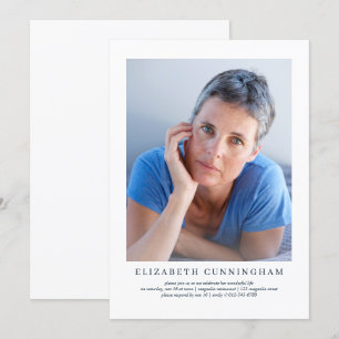 Celebration of Life Modern Simple Elegant Invitation