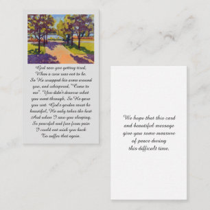 Celebration of Life Oil Painting Sympathy Card