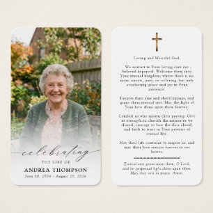 Celebration of Life Photo Funeral Catholic Prayer