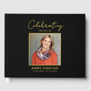 Celebration Of Life Photo Funeral Memorial  Guest Book