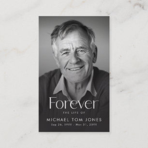 Celebration of Life Photo Funeral Prayer Card