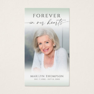 Celebration of Life Photo Funeral Prayer Card